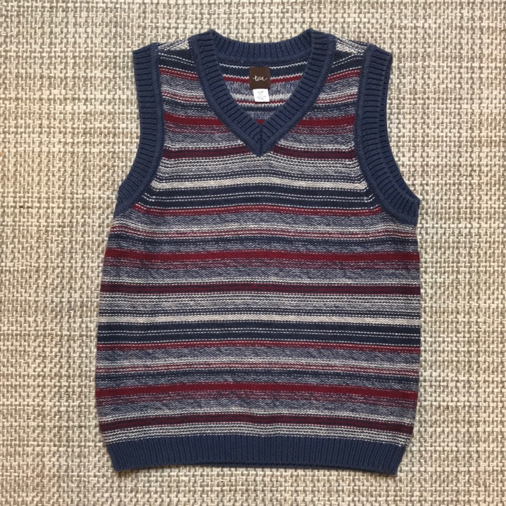 Tea Collection Sweater Vest (boys' size 4-5)